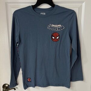 Marvel The Amazing Spider-Man Kids Long Sleeve Graphic Tee - Blue